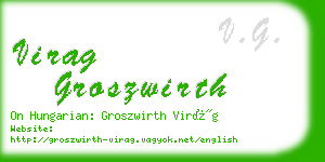 virag groszwirth business card
